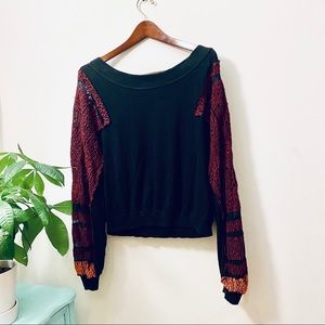 Free People lace  long sleeves sweatshirt size XS